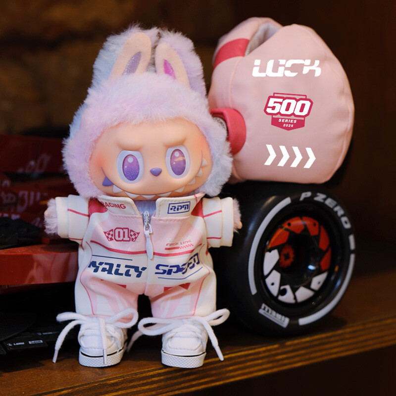 Labubu clothes - Red and Black Racing Suit - Image 2