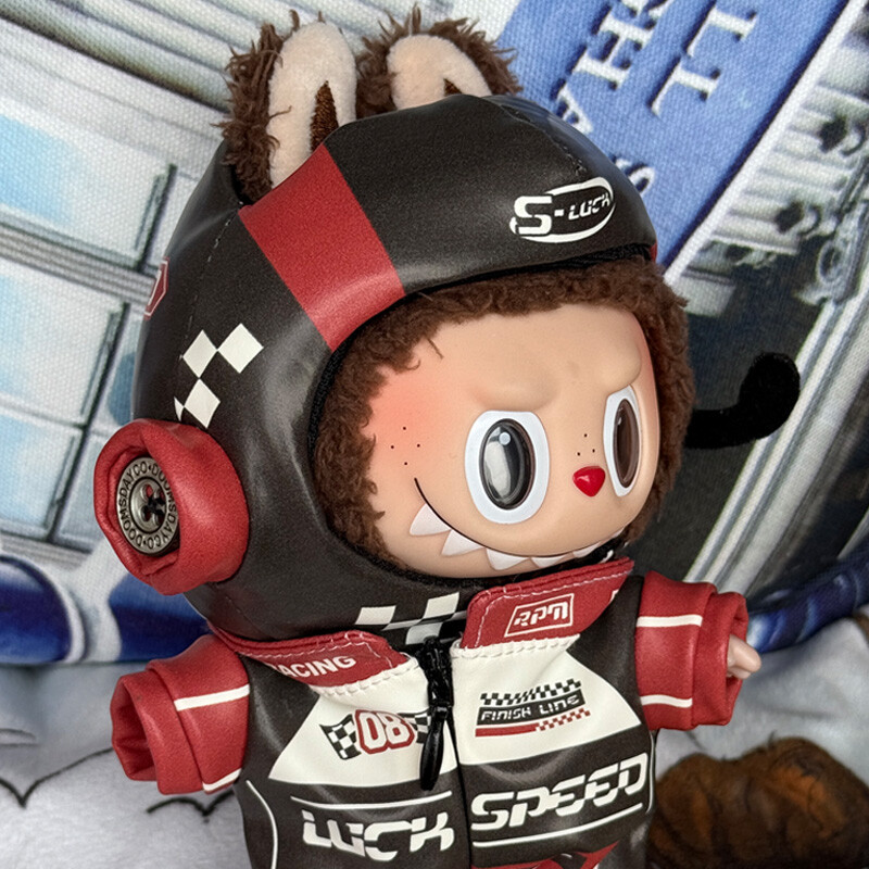 Labubu clothes - Red and Black Racing Suit - Image 6