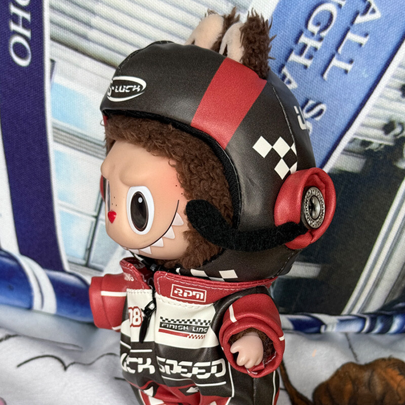 Labubu clothes - Red and Black Racing Suit - Image 7