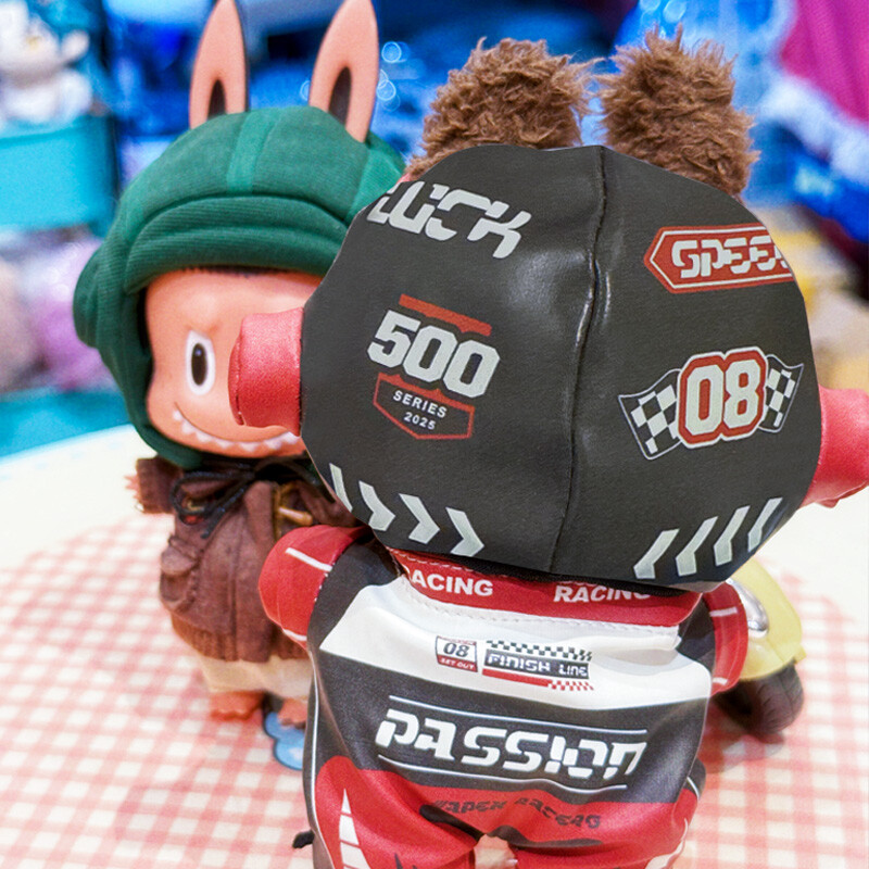 Labubu clothes - Red and Black Racing Suit - Image 8