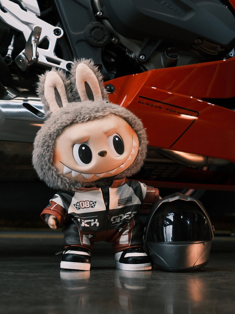 Labubu clothes - Black Dress Suit Racing Suit - Image 3