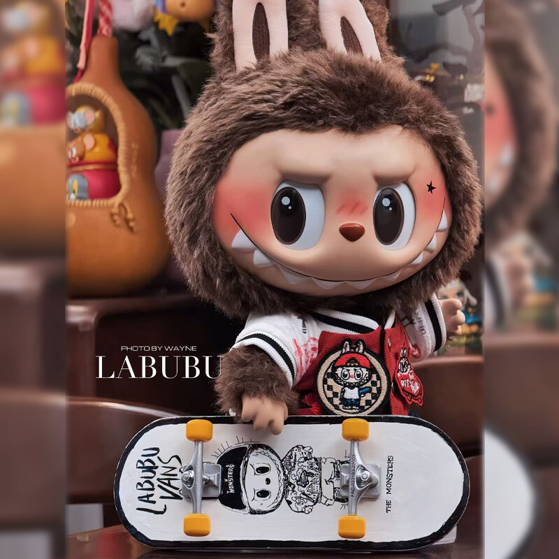 Labubu clothes - Red & Blue Baseball Uniform Suit - Image 8