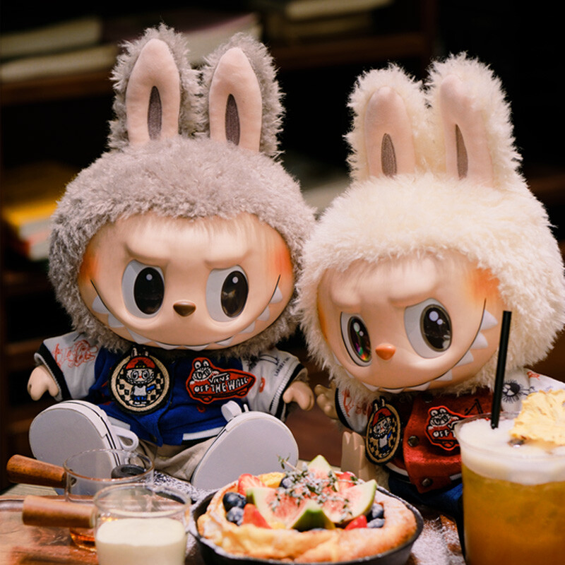 Labubu clothes - Red & Blue Baseball Uniform Suit - Image 5