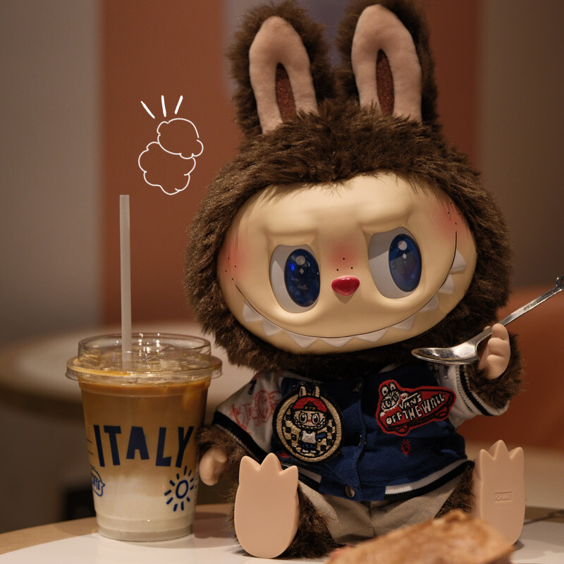 Labubu clothes - Red & Blue Baseball Uniform Suit - Image 4