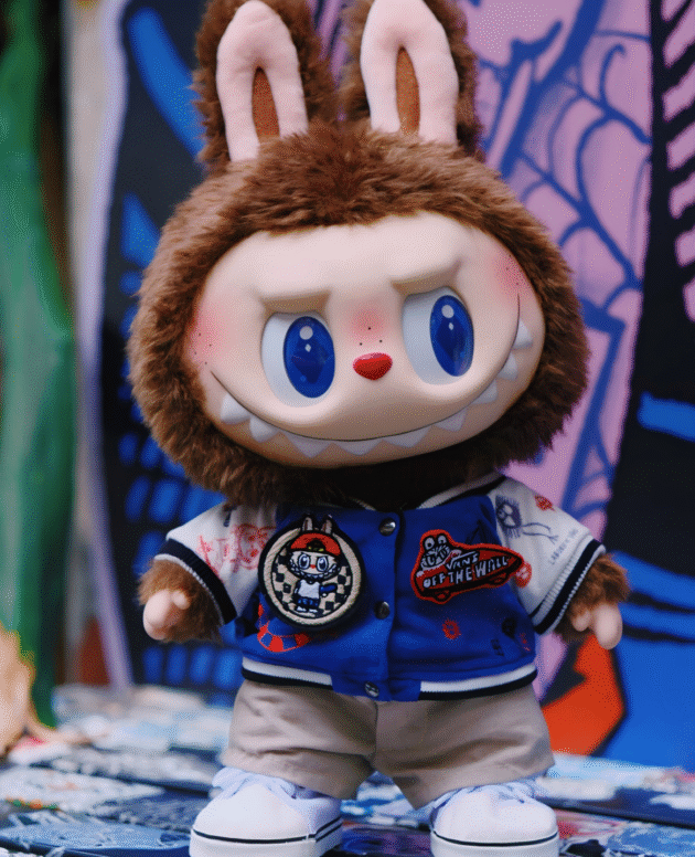 Labubu clothes - Red & Blue Baseball Uniform Suit