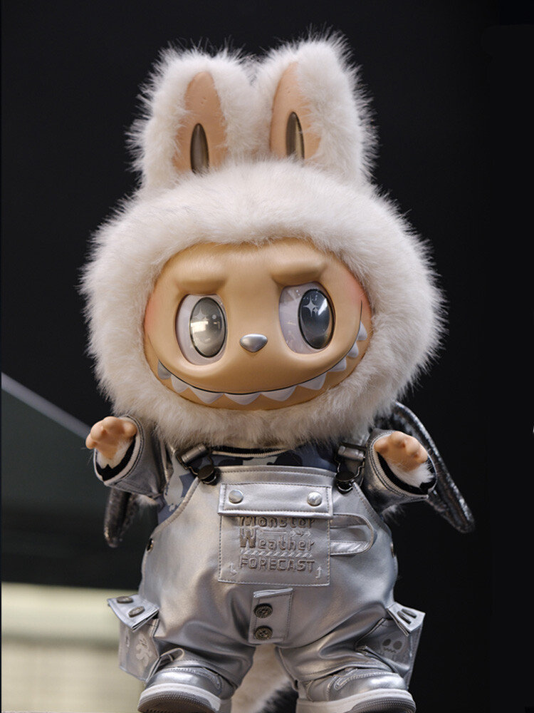 Labubu clothes - Sunny Angel Silver Leather Suit - Image 3