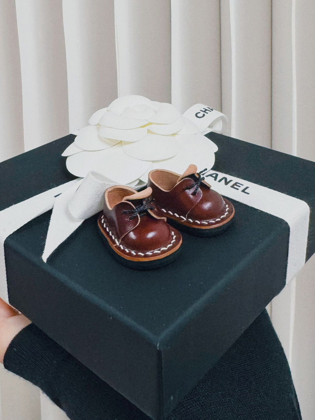 Labubu Accessories - Handmade Cordovan Doll Shoes - Image 2
