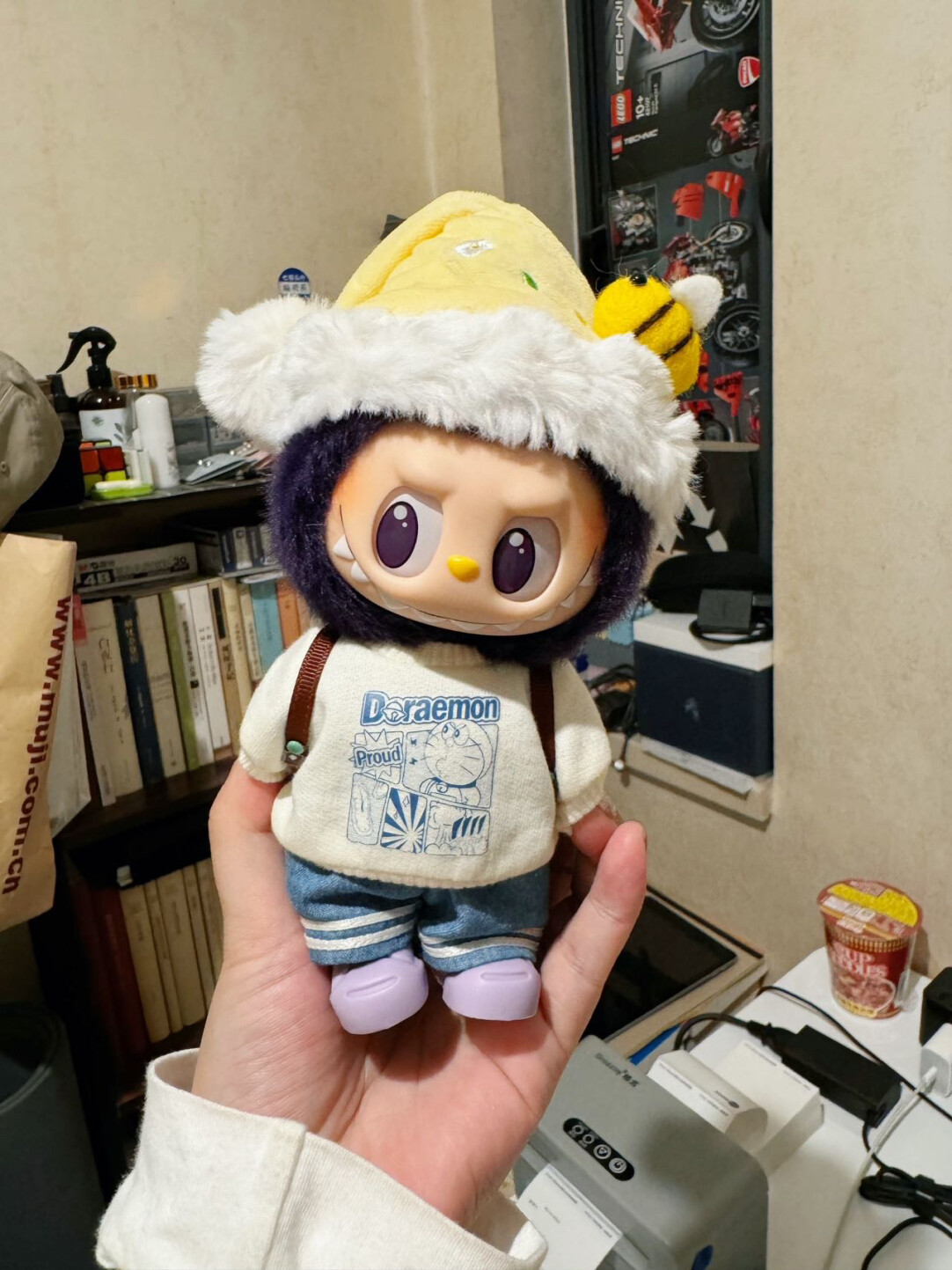 Labubu Accessories - White Doraemon Crewneck Sweatshirt - Image 2