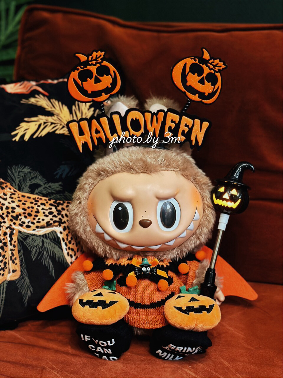 Labubu clothes - Halloween Pumpkin Trick-or-Treating Costume - Image 2