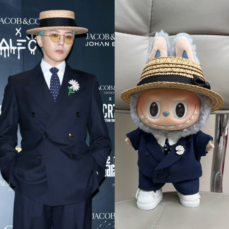 Labubu clothes - G Dragon Same Blue Suit Set