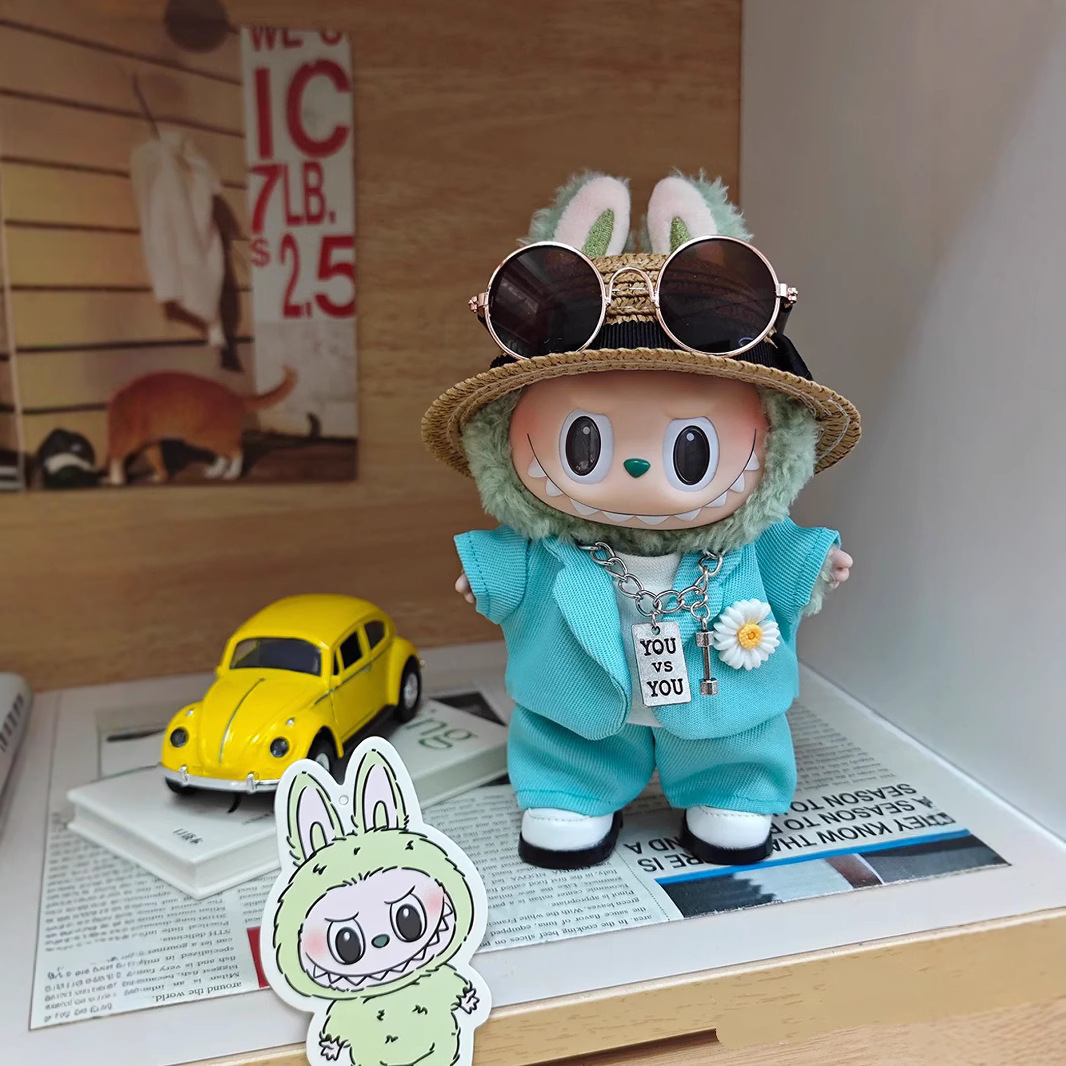 Labubu clothes - G Dragon Light Blue Suit Set - Image 2