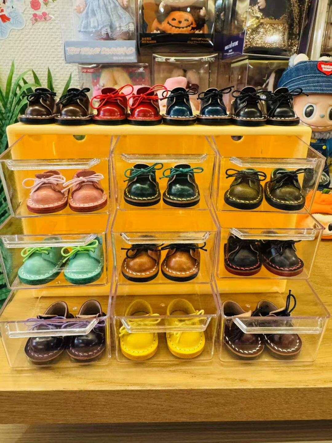 Labubu Accessories - Handmade Cordovan Doll Shoes