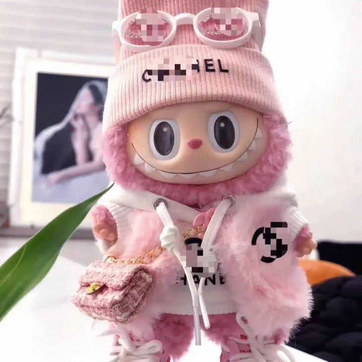 Labubu Clothes - Pink Fashion Suit