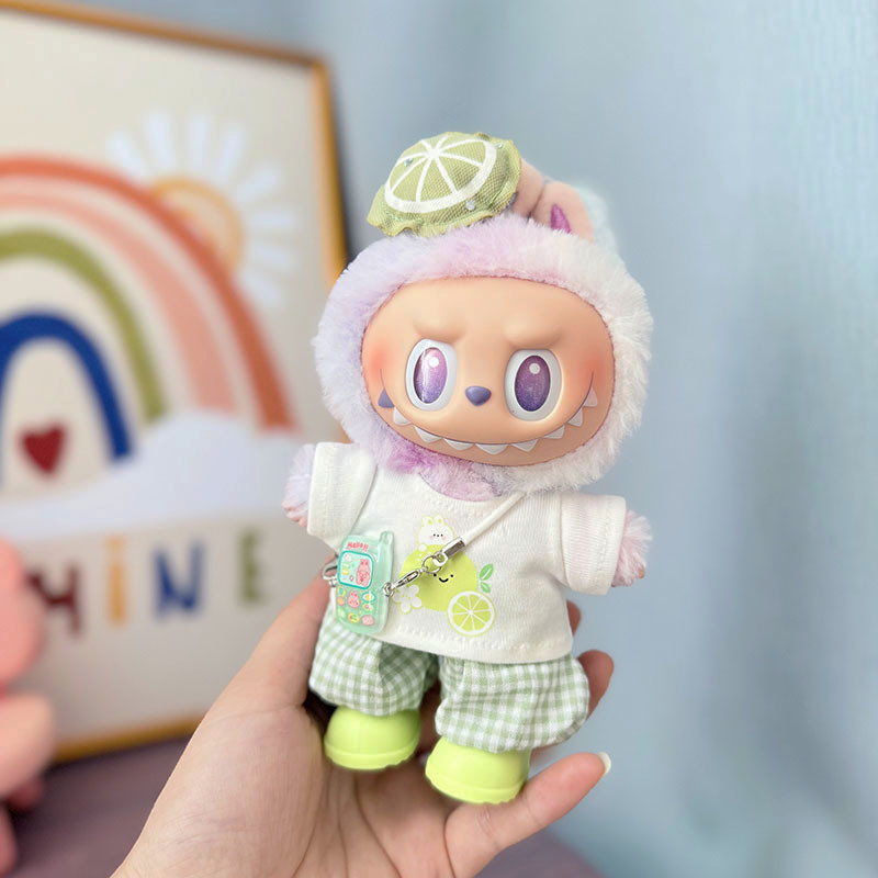 Labubu Clothes - Lemon Bunny Cute Kitty Set for 17CM Doll - Image 9