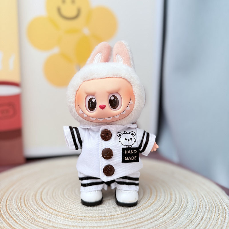 Labubu Clothes - Starlight Pearl Skirt Set & White Sailing Dream Set for 17CM Doll - Image 7