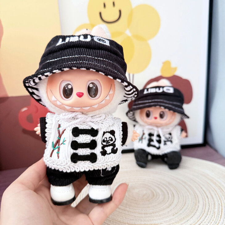 Labubu Clothes - Bamboo Panda Set for 17CM Doll - Image 2