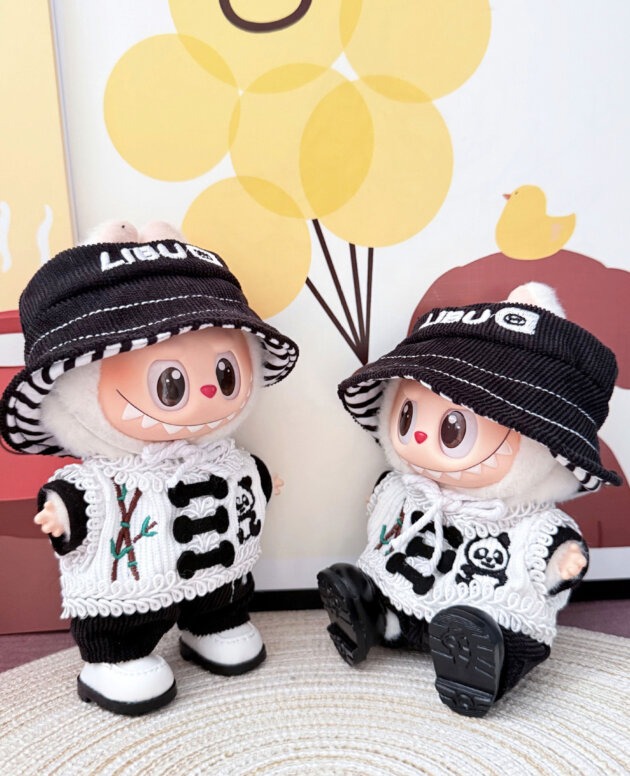 Labubu Clothes - Bamboo Panda Set for 17CM Doll