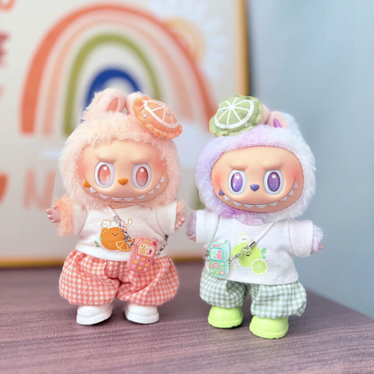 Labubu Clothes - Lemon Bunny Cute Kitty Set for 17CM Doll - Image 2