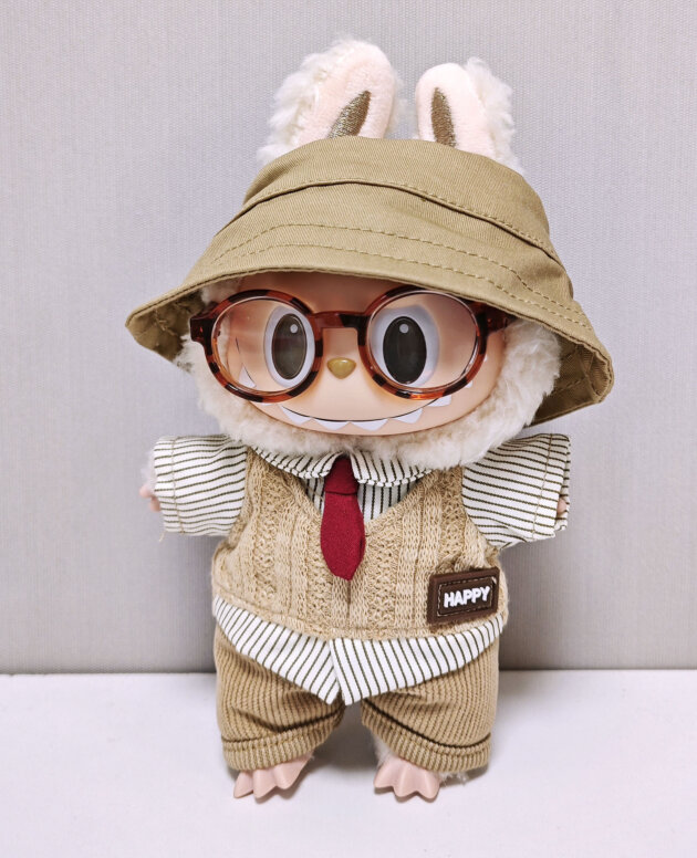 Labubu Clothes - Retro Style Outfit for 17CM Doll