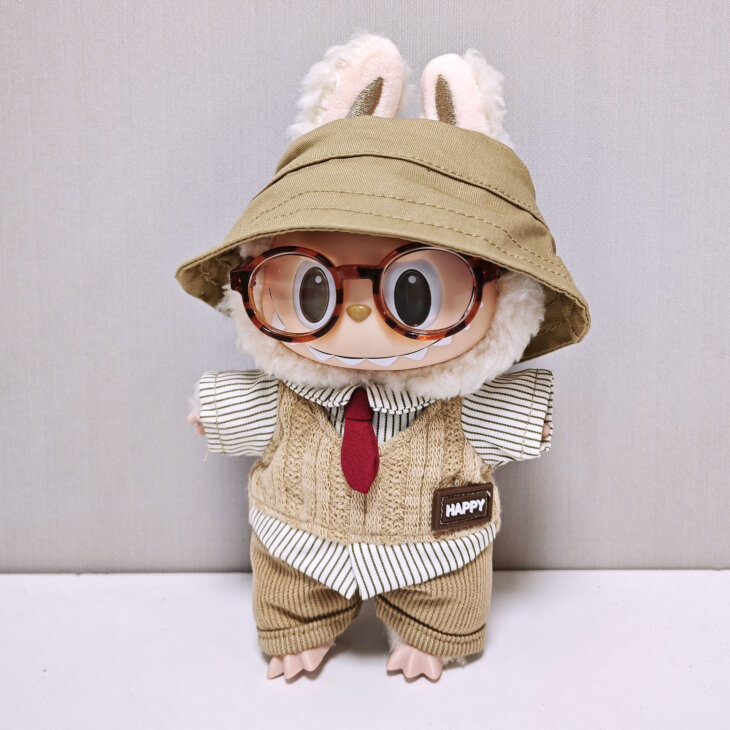 Labubu Clothes - Retro Style Outfit for 17CM Doll