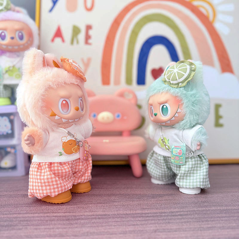 Labubu Clothes - Lemon Bunny Cute Kitty Set for 17CM Doll - Image 3