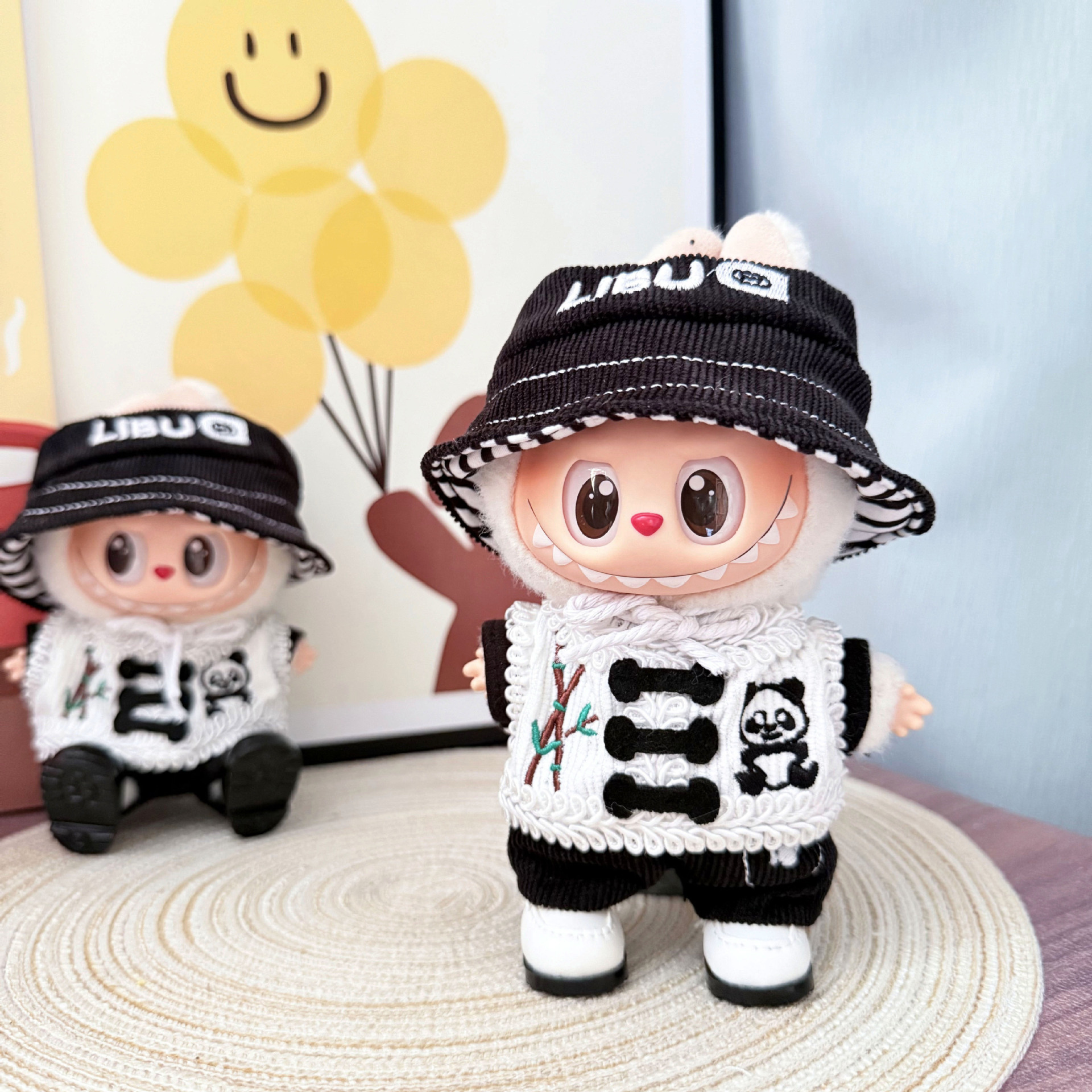 Labubu Clothes - Bamboo Panda Set for 17CM Doll - Image 3