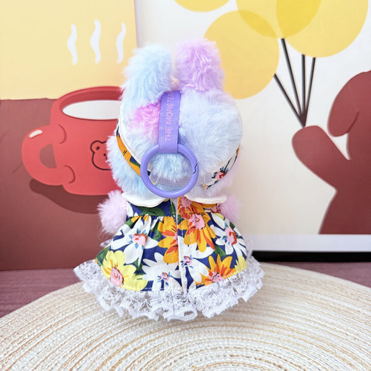 Labubu Clothes - Flower Field Skirt Suit for 17CM Doll - Image 5