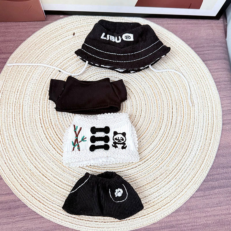 Labubu Clothes - Bamboo Panda Set for 17CM Doll - Image 8