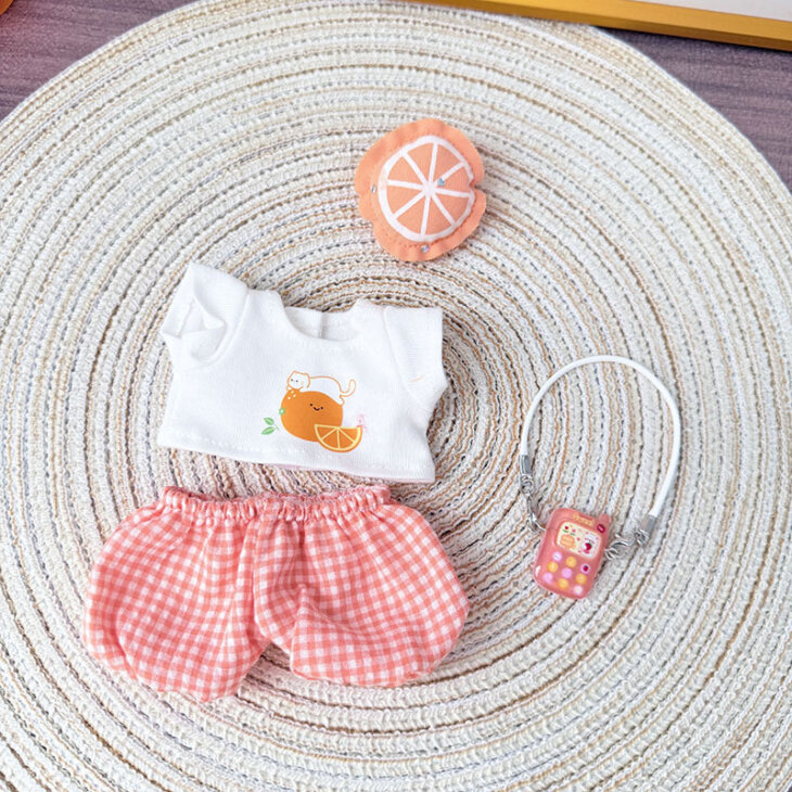 Labubu Clothes - Lemon Bunny Cute Kitty Set for 17CM Doll - Image 5