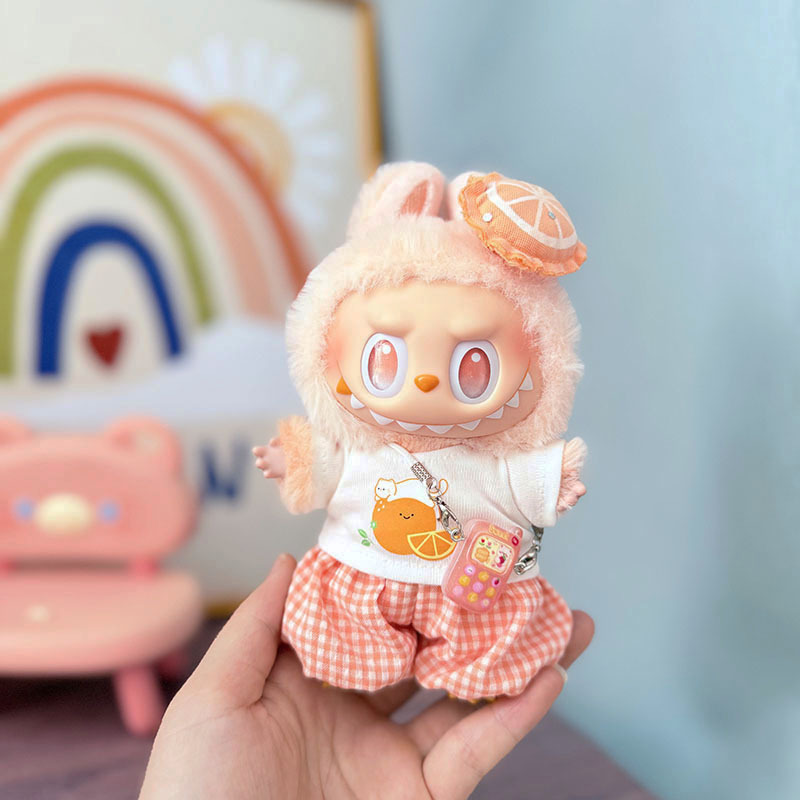 Labubu Clothes - Lemon Bunny Cute Kitty Set for 17CM Doll - Image 6