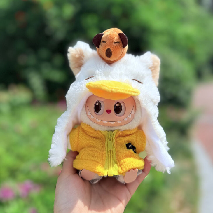 Labubu Clothes - Cartoon Plush Animal Set for 17CM Doll - Image 3