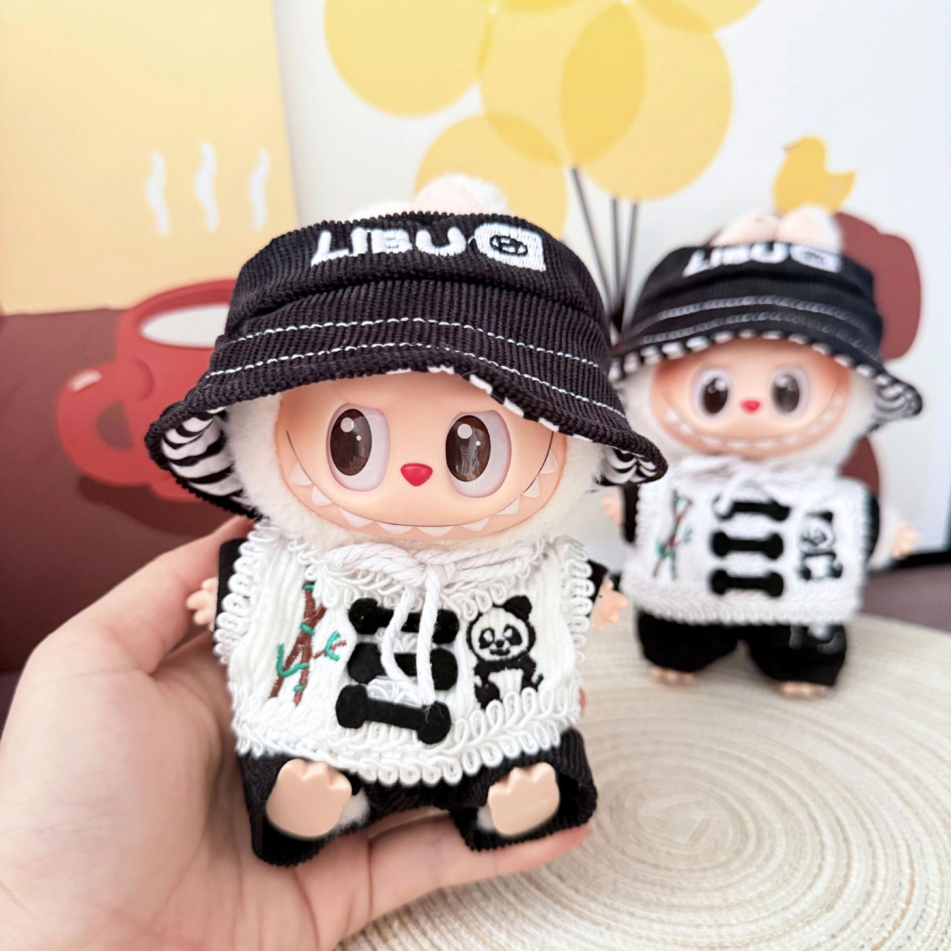 Labubu Clothes - Bamboo Panda Set for 17CM Doll - Image 4