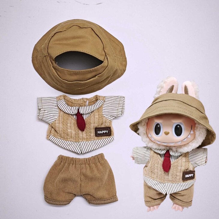 Labubu Clothes - Retro Style Outfit for 17CM Doll - Image 6