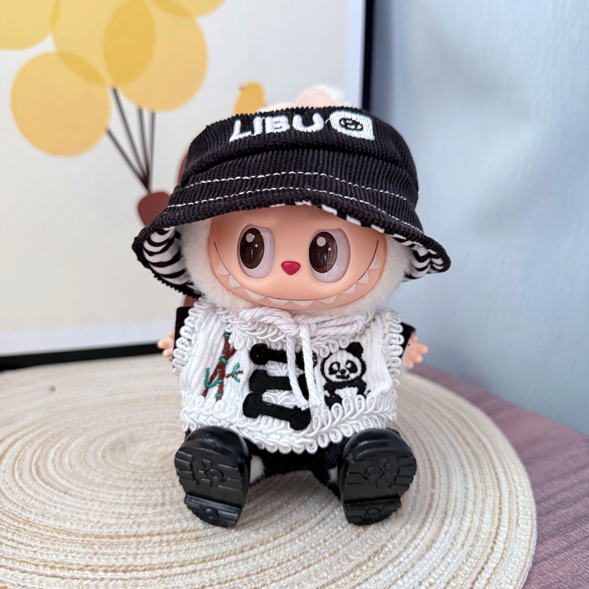 Labubu Clothes - Bamboo Panda Set for 17CM Doll - Image 7